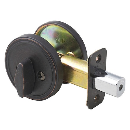 Master Lock Deadbolt, Aged Bronze, Single Cylinder DS0512P