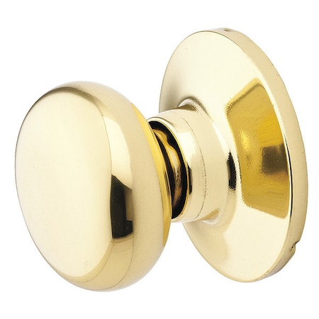 Master Lock Knob Lockset, Biscuit Style, Polished Brss BC0503BOX
