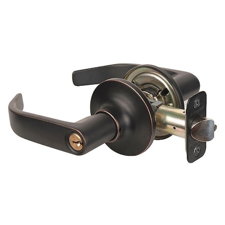 Master Lock Lever Lockset, Aged Bronze, Return Style RL0112PKA4