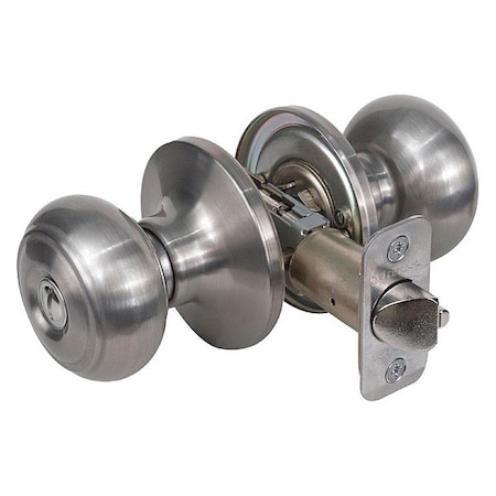 Master Lock Knob Lockset, Rusk Style, Satin Nickel RU0315BOX