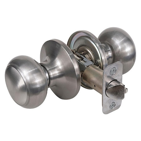 Master Lock Knob Lockset, Rusk Style, Satin Nickel RU0415BOX