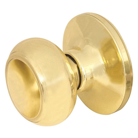 Master Lock Knob Lockset, Rusk Style, Polished Brass RU0503BOX