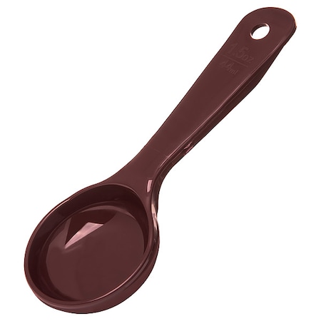 Carlisle Foodservice Solid Short Handle, 1.5 oz., Brown, PK12 492201