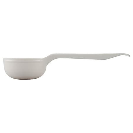 Carlisle Foodservice Solid Short Handle, 3 oz., Wht, PK12 492602