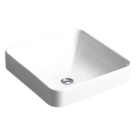 Kohler Bathroom Sink, 16.25"x16.25"x6.75", White K-2661-0
