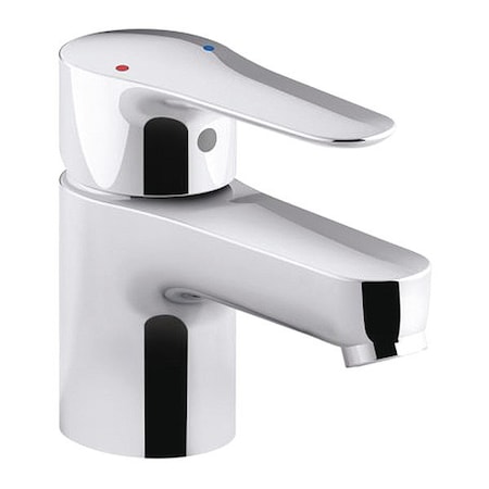 Kohler Single Handle Single Hole Mount, 1 Hole Straight Spout Bathroom Faucet, Polished chrome K-16027-4-CP