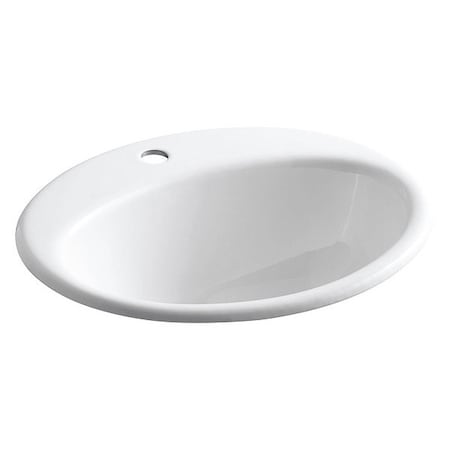 Kohler 16 1/4 in W x 19 1/4 in L x 8 3/4 in H, Bathroom Sink K-2905-1-0