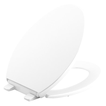 Kohler Toilet Seat With Cover, Check Hinge, Elongated, White K-20110-0
