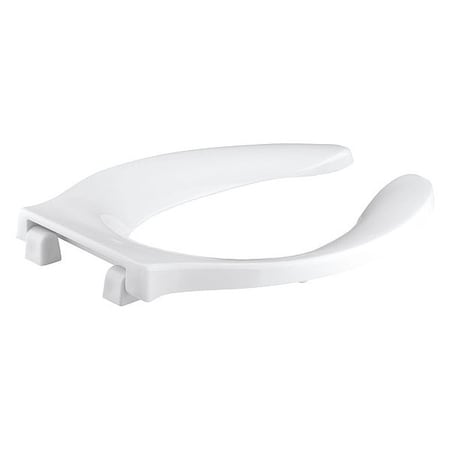 Kohler Toilet Seat Without Cover, Check Hinge, Elongated, White K-4731-C-0