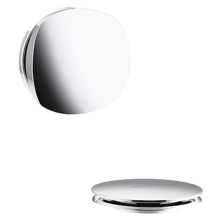 Kohler 1-1/2 Dia, Durable Metal, Chrome, Cable Bath Drain K-T37391-CP