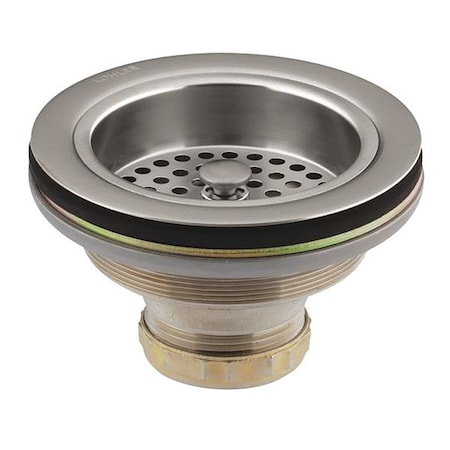 Kohler Sink Drain, 4 1/2 in Dia, Brass K-8799-VS