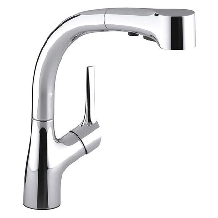 Kohler Manual Single Mount Mid Arc Pull Out Kitchen Sink Faucet