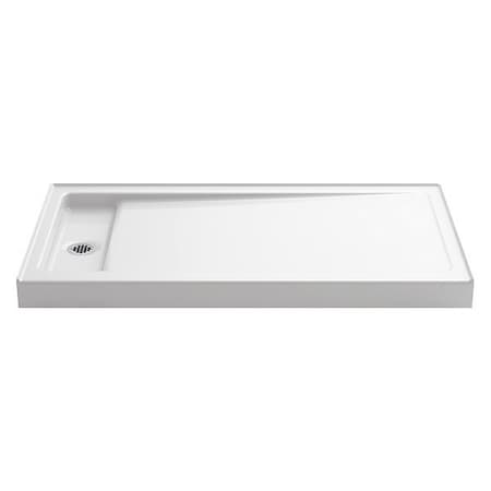 Kohler Shower Base, Cast Iron, White, 4" H, 32" W K-9163-0