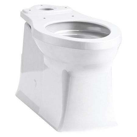 Kohler Toilet Bowl, 1.28 gpf, Gravity Fed, Floor Mount, Elongated, White K-4144-0