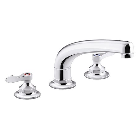 Kohler Manual, 8" Mount, Straight Kitchen Faucet K-815T20-4AHA-CP