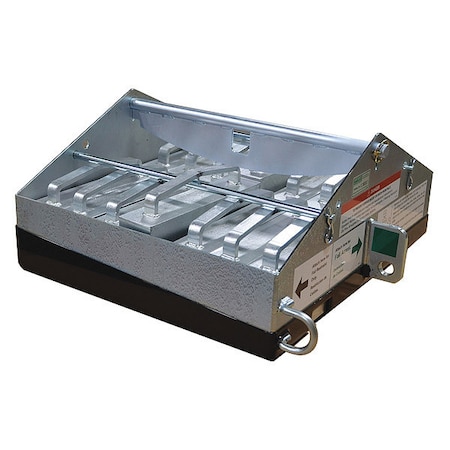 Garlock Safety Systems Roof Anchor, 28 1/2 in Length, 310 lb Weigth Capacity, Steel Anchor, Fixed D-Ring 301512