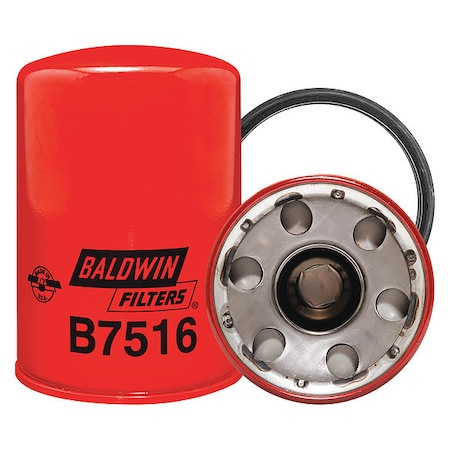 Baldwin Filters Oil Filter, Spin-On, 5-3/4" L, 7 Micron B7516