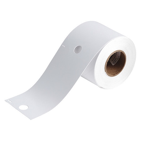Brady Label Roll, White, Labels/Roll: 100 J20-255-2551