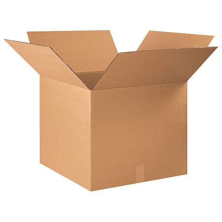 Zoro Select 22 in x 22 in x 18 in Shipping Box, Kraft, Corrugate, Single Wall, 32 ECT 493T95
