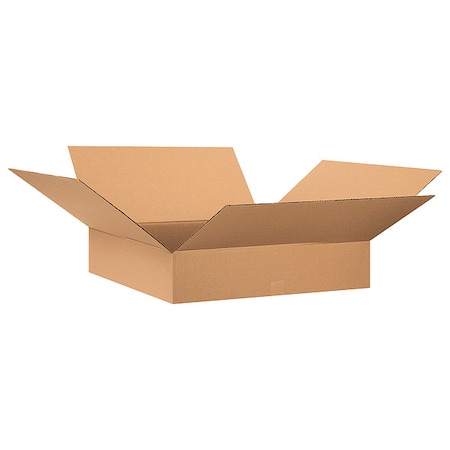 Zoro Select 28 in x 28 in x 6 in Shipping Box, Kraft, Corrugate, Single Wall, 32 ECT 493T56