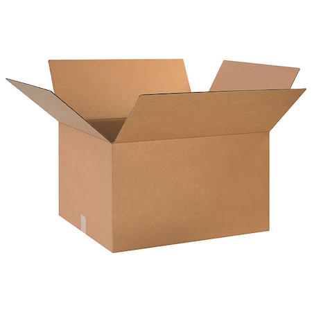 Zoro Select 24 in x 20 in x 14 in Shipping Box, Kraft, Corrugate, Single Wall, 32 ECT 493U14