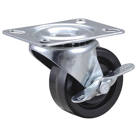 Zoro Select Plate Caster, Swivel, Phenolic, 3 3/4"H 493W81