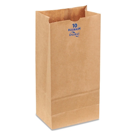 Duro Bag Grocery Bag, Brn, 13-3/8" L, 6-5/16"W, PK400 71010