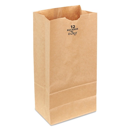 Duro Bag Grocery Bag, Brn, 13-3/4"L, 7-1/16" W, PK400 71012