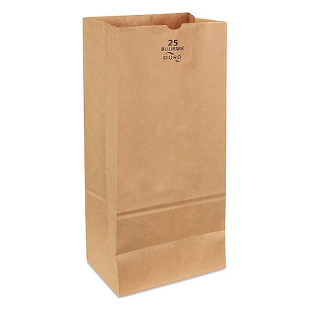 Duro Bag Grocery Bag, Brn, 18" L, 8-1/4" W, PK400 71025
