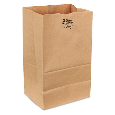 Duro Bag Grocery Bag, Brn, 15-7/8" L, 8-1/4" W, PK400 71026