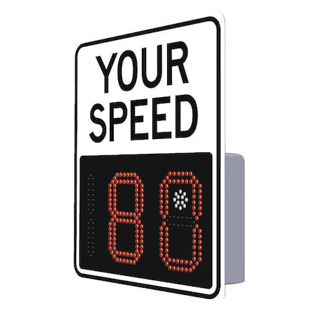 Tapco Radar Speed Monitor Sign, Aluminum, 29x23 138891