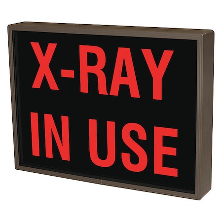 Tapco Custom Backlit Sign, X-Ray In Use, Red/Black, 11 in W, 8 in H 140064
