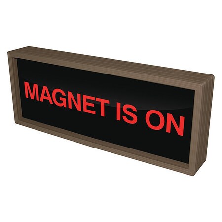 Tapco Custom Backlit Sign, Magnet Is On, Red/Black, 18 in W, 7 in H 140067