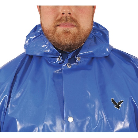 Tingley Rain Hood, Nylon, 10 mil Thickness, Blue, L H22141