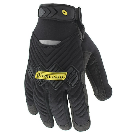 Ironclad Performance Wear Cold Protection Impact-Resistant Gloves, Suede Palm, Insulated Lining, Black, XL ( 10 ) IEX-NMTW-05-XL
