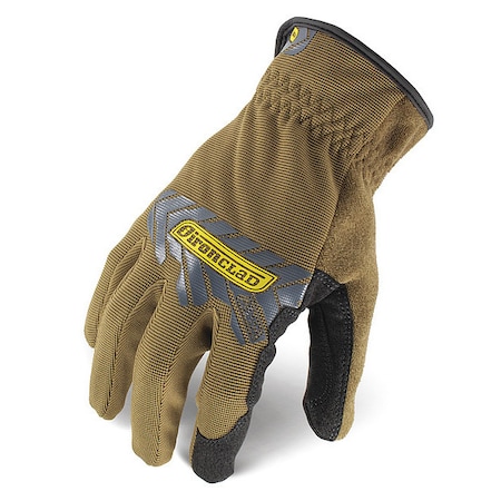 Ironclad Performance Wear Command(TM) Mechanics Touchscreen Gloves, Nylon Palm, Polyester Back, L, Brown IEX-PUG-04-L