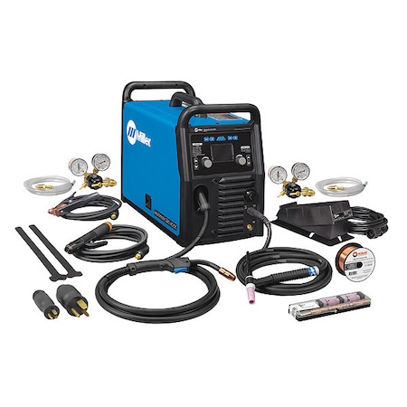 Miller Electric Multiprocess Welder, Multimatic 220 AC/DC, Phase Single-Phase , 110/115/120V AC, 220/230/240V AC 907757