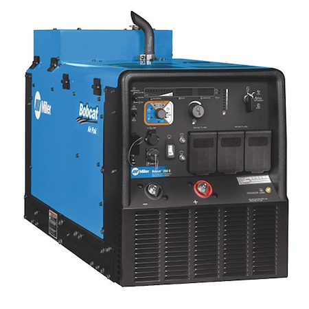 Miller Electric Engine-Driven Welder, Bobcat 200 Air Pak Diesel Series, Electric Start, 19 hp, Diesel, 8,000 W Peak 907760