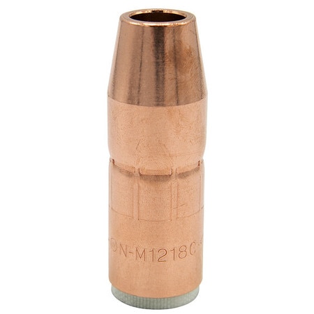 MILLER ELECTRIC Nozzle, 12.7mm Bore, Copper N-M1218C