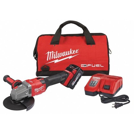 Milwaukee Tool M18 FUEL 4-1/2” - 6” Braking Grinder Kit, Slide Switch, Lock-On 2981-21