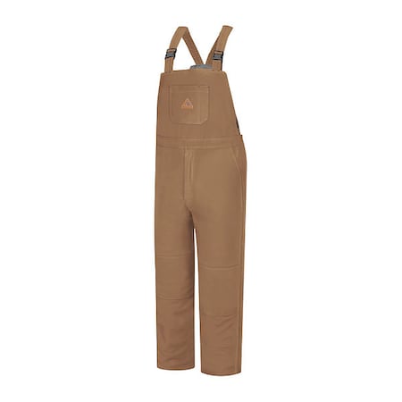 Bulwark Bib Overalls, 47 cal/sq cm ATPV, 33 in Inseam, ComforTouch(R), Snap BLN4BD LN 4XL
