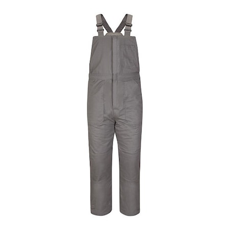 Bulwark Bib Overalls, 36 cal/sq cm ATPV, 31 1/2 in Inseam, ComforTouch(R), Hook-and-Loop, Snap BLC8GY RG 5XL