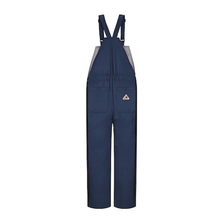 Bulwark Bib Overalls, 36 cal/sq cm ATPV, 31 1/2 in Inseam, ComforTouch(R), Hook-and-Loop, Snap BLC8NV RG 5XL