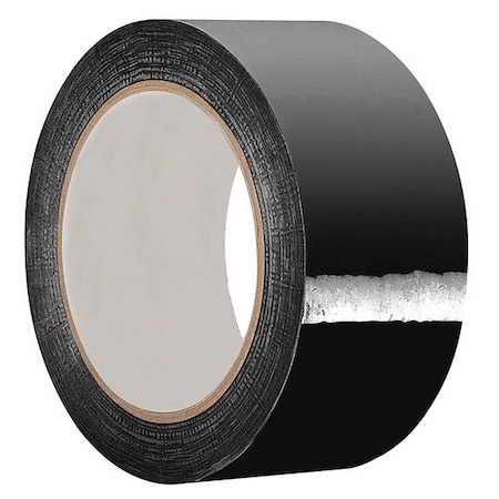 Zoro Select Duct Tape, Black, 60 yd L, 1-7/8 in W TC2618-48MM X 55M
