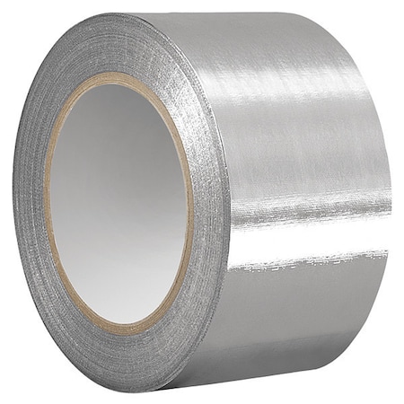 Zoro Select FoilTape, Aluminum, Silver, 60ydL, 2-7/8inW TC4451-72MM X 55M