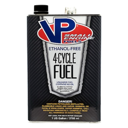 VP RACING FUELS Small Engine Fuel, 4 Cycle, 1 gal., PK4 62014