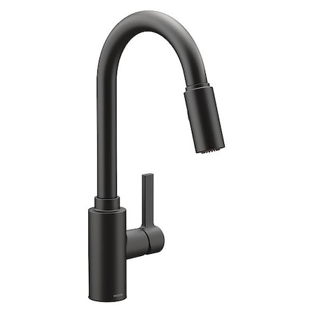 Genta Gooseneck Kitchen Faucet, Manual, Single Hole Mount, 1 or 3 Hole Residential / Commercial 7882BL