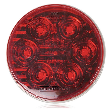 Maxxima Stop/Turn/Tail Light, Round, 1-51/64" W M42358R-MH