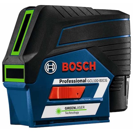 BOSCH Cross Line Laser Kit, 1/4-20 Thread Size GCL100-80CG