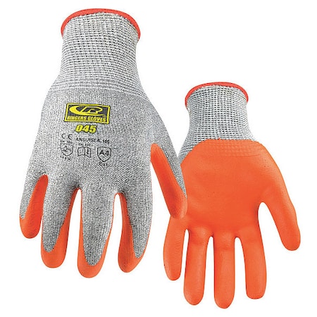 Ansell Coated Gloves, Cut Level A3 , Nitrile , Smooth , S 1 PR 043HD